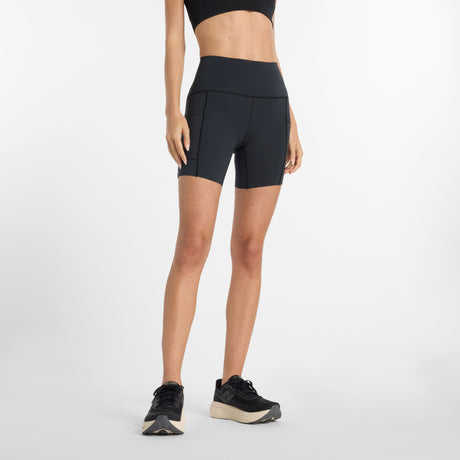 New Balance Women's Sleek Pocket High Rise Short 6