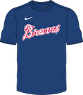 Nike Atlanta Braves Youth Institutional Short Sleeve Crew Neck Tee