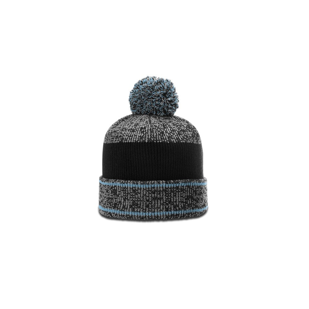 Richardson 148 Heather Beanie with Cuff & Pom Hat