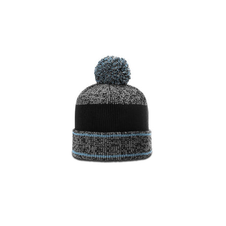 Richardson 148 Heather Beanie with Cuff & Pom Hat