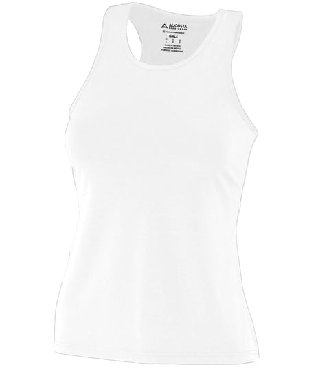 Augusta Sportswear Girl's Poly/spandex Solid Racerback Tank