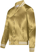 Augusta Sportswear  Men's Satin Baseball Jacket/striped Trim