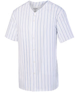 Augusta Sportswear Youth Pinstripe Full-button Jersey