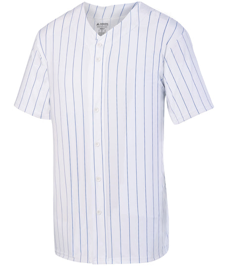 Augusta Sportswear Youth Pinstripe Full-button Jersey