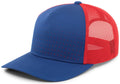 Pacific Headwear Perforated 5-panel Trucker Snapback Cap