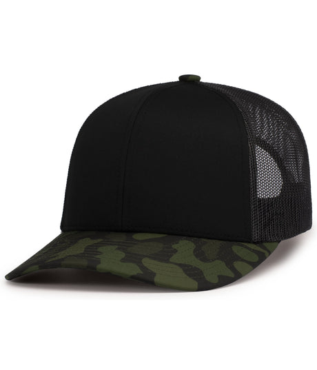 Pacific Headwear  Men's Weekender Duck Camo Trucker Snapback Cap