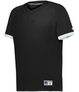 Russell  Men's Baseline Covered Placket Baseball Jersey