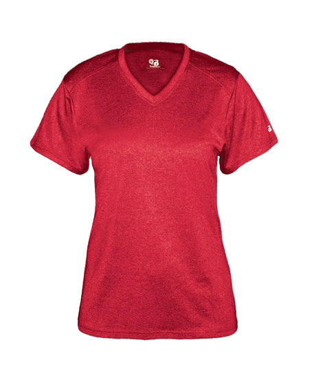 Badger Sport  Women's Pro Heather Ladies' V-neck Tee