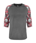 Badger Sport  Men's Vintage Camo Tri-blend Basebal