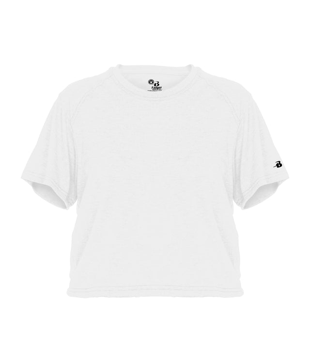 Badger Sport  Women's  Tri-blend Crop Tee
