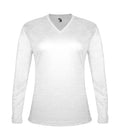 Badger Sport  Women's Tri-blend ' V-neck L/s T