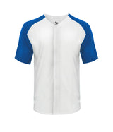Badger Sport  Men's Tri-blend Full Button Tee