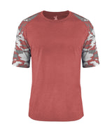 Badger Sport  Men's Vintage Camo Sport Tri-blend T