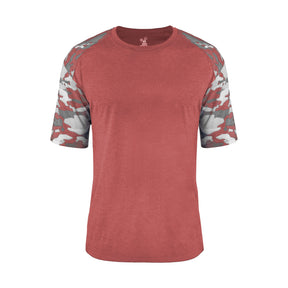 Badger Sport  Men's Vintage Camo Sport Tri-blend T