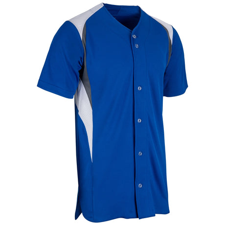 Champro Men's Bull Pen Full Button Baseball Jersey-1
