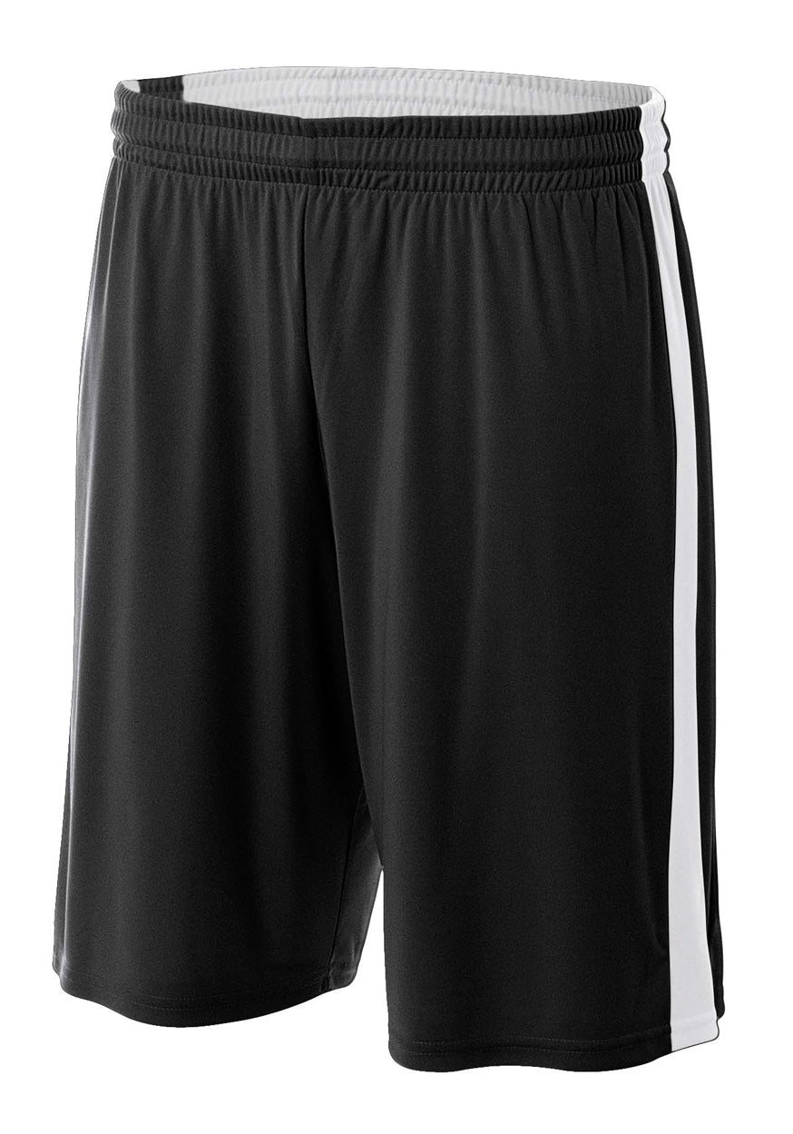 A4 Men's Reversible Moisture Management 10" Short-1