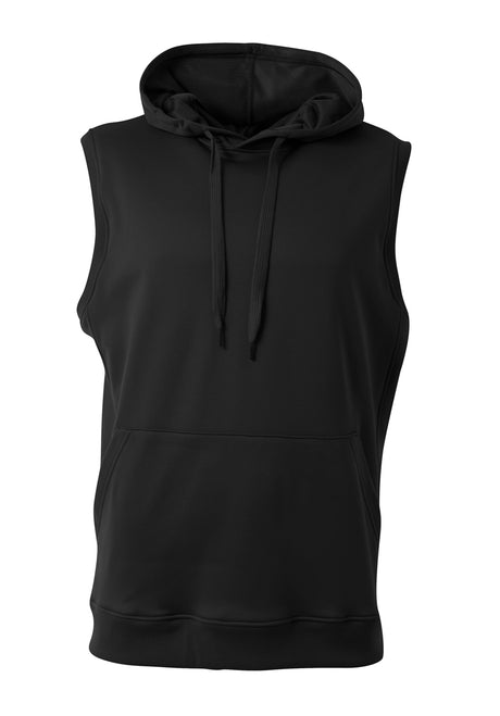 A4 Men's Agility Sleeveless Tech Fleece Hoodie-1