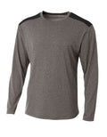 A4 Men's Tourney Heather Long Sleeve Tee