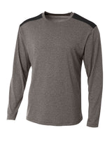 A4 Men's Tourney Heather Long Sleeve Tee
