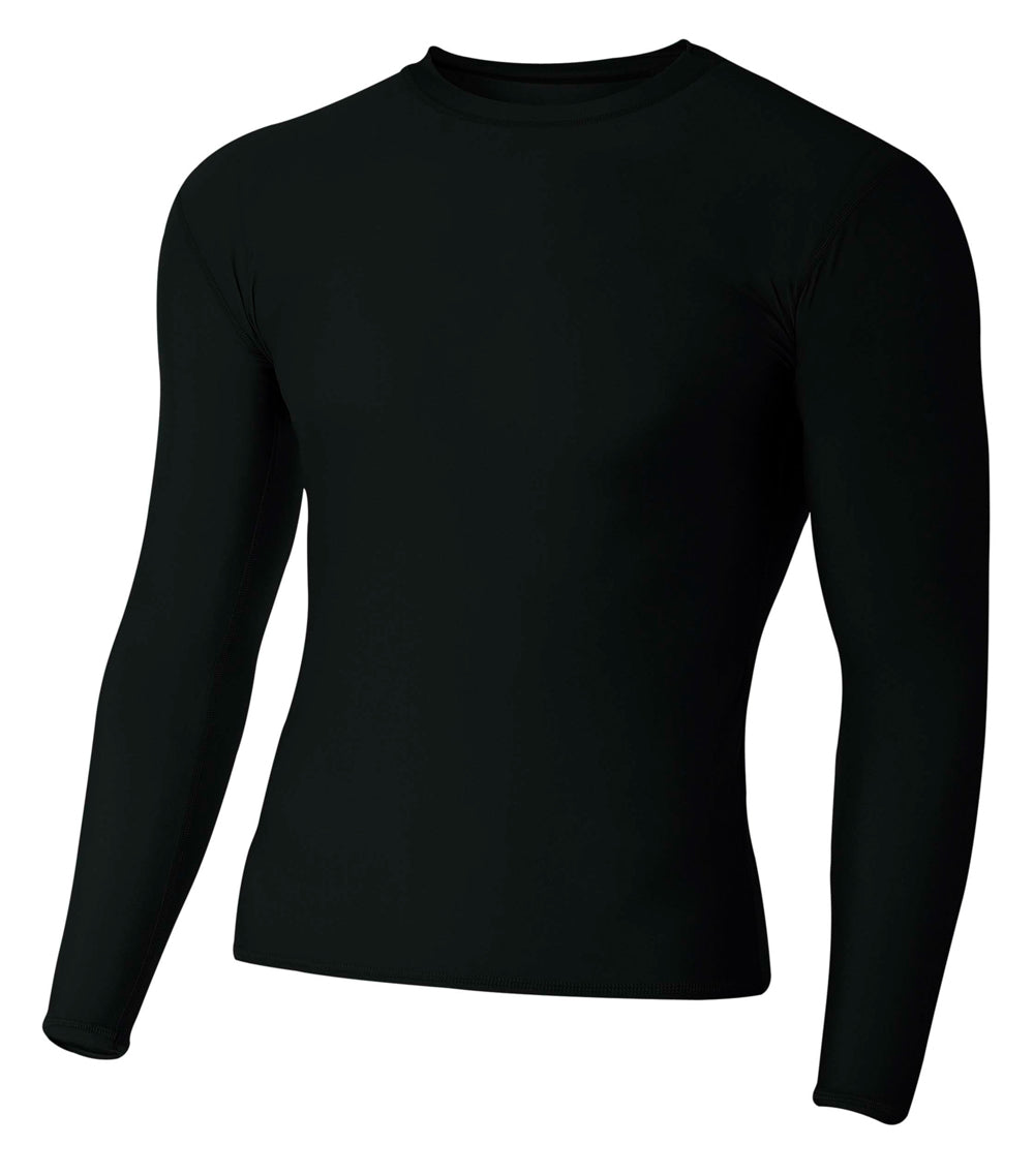 A4 Men's Long Sleeve Compression Crew-1