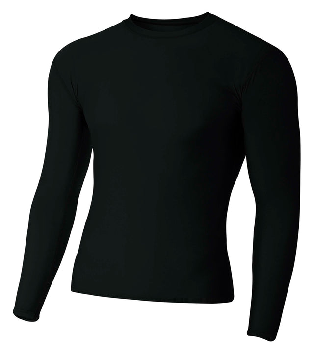 A4 Men's Long Sleeve Compression Crew-1