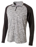 A4 Youth  Quarter Zip Space Dye-1