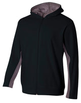 A4 Youth Full Zip Color Block Fleece Hoodie-1