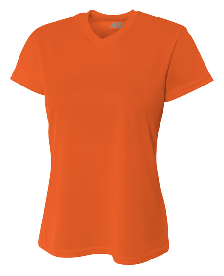 A4 Short Sleeve V-Neck Bird's Eye Mesh Tee-1