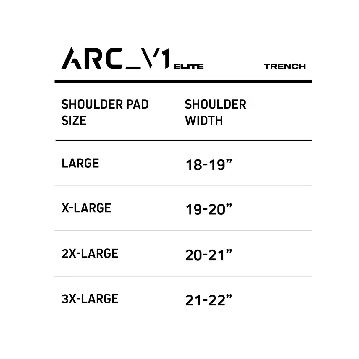 Vicis Arc_V1 Adult Trench Elite Shoulder Pads-8