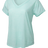 Boxercraft Girl's Snow Heather Short Sleeve V-tee