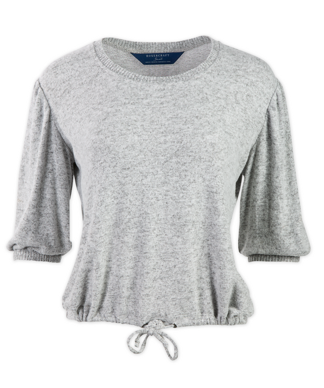 Boxercraft Women's Cuddle Puff Sleeve Top-1
