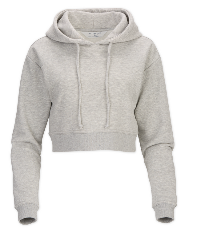 Boxercraft Women's Fleece Cropped Hood-1
