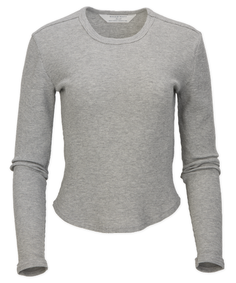Boxercraft Women's Waffle Knit Baby Long Sleeve Tee-1
