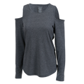 Boxercraft Women's Cold Shoulder Long Sleeve Tee