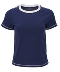 Boxercraft Women's Contrast Stitch Baby Tee-1