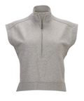 Boxercraft Women's Sleeveless Terry Half Zip Pullover-1
