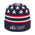 Cap America RKFLAG12 Flag Knit Cap with Cuff-1