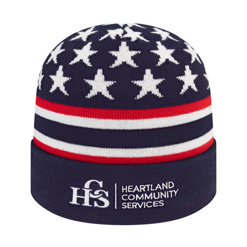 Cap America RKFLAG12 Flag Knit Cap with Cuff-1