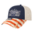 Cap America i1011 Sublimated Flag Visor Trucker Mesh Back Cap-1