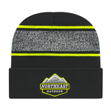 Cap America RKV12 Variegated Striped Knit Cap with Cuff-1