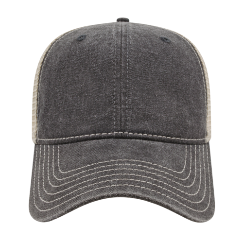 Cap America i3027 Washed Pigment Dyed with Washed Trucker Mesh Cap