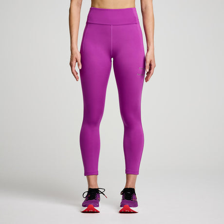 Saucony Women's Fortify Crop Tight SAW800452 Womens Apparel Pants & Sweatpants