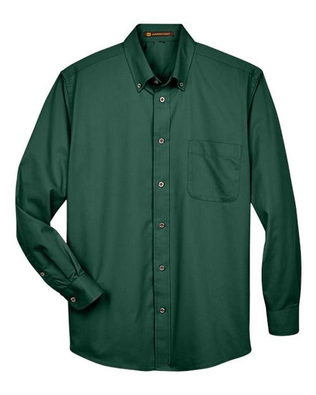 Harriton Men's Easy Blend Twill Shirt-1