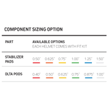 Vicis Football Helmet Delta Pods - Pair-7