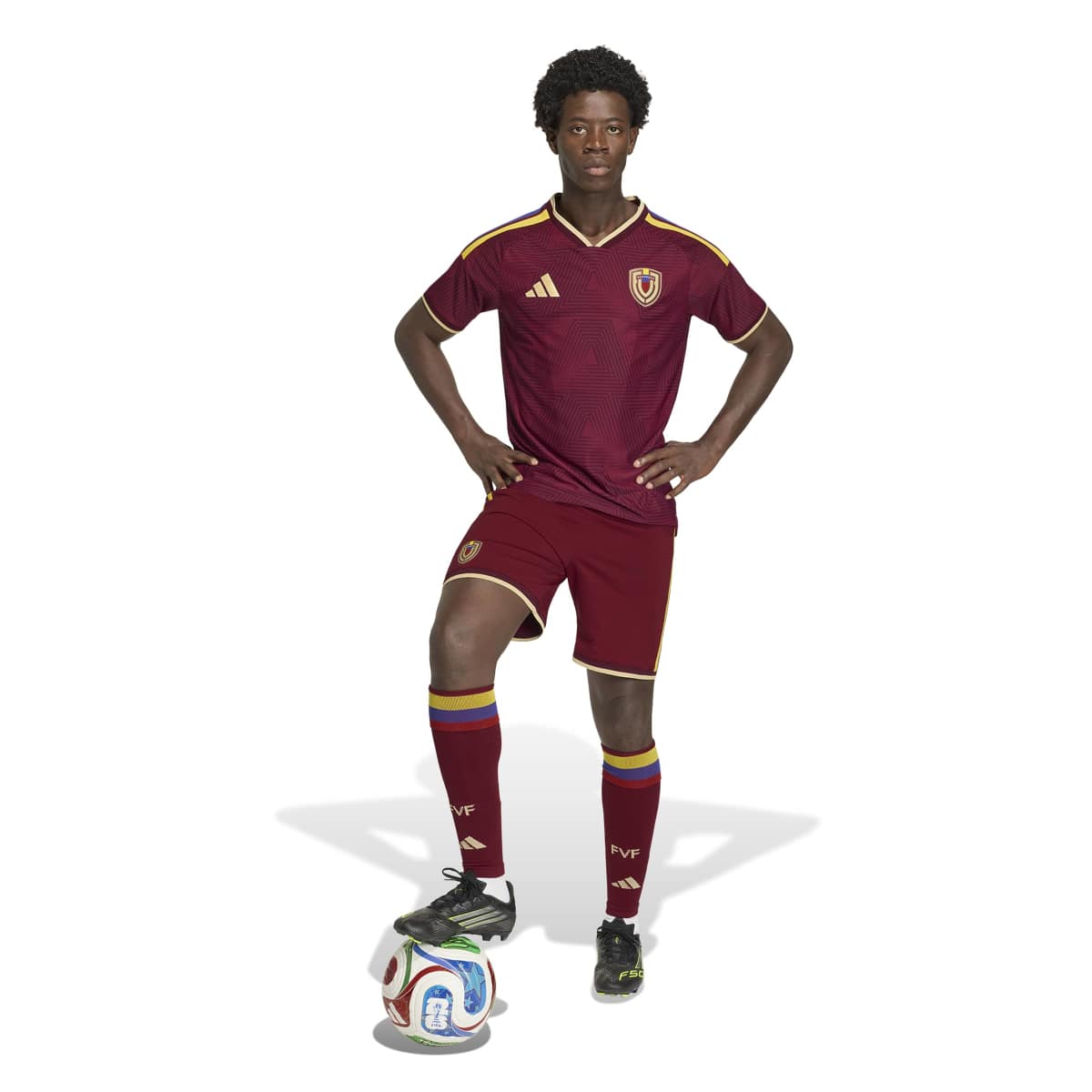 adidas Men's Venezuela 26 Home Authentic Soccer Jersey-4
