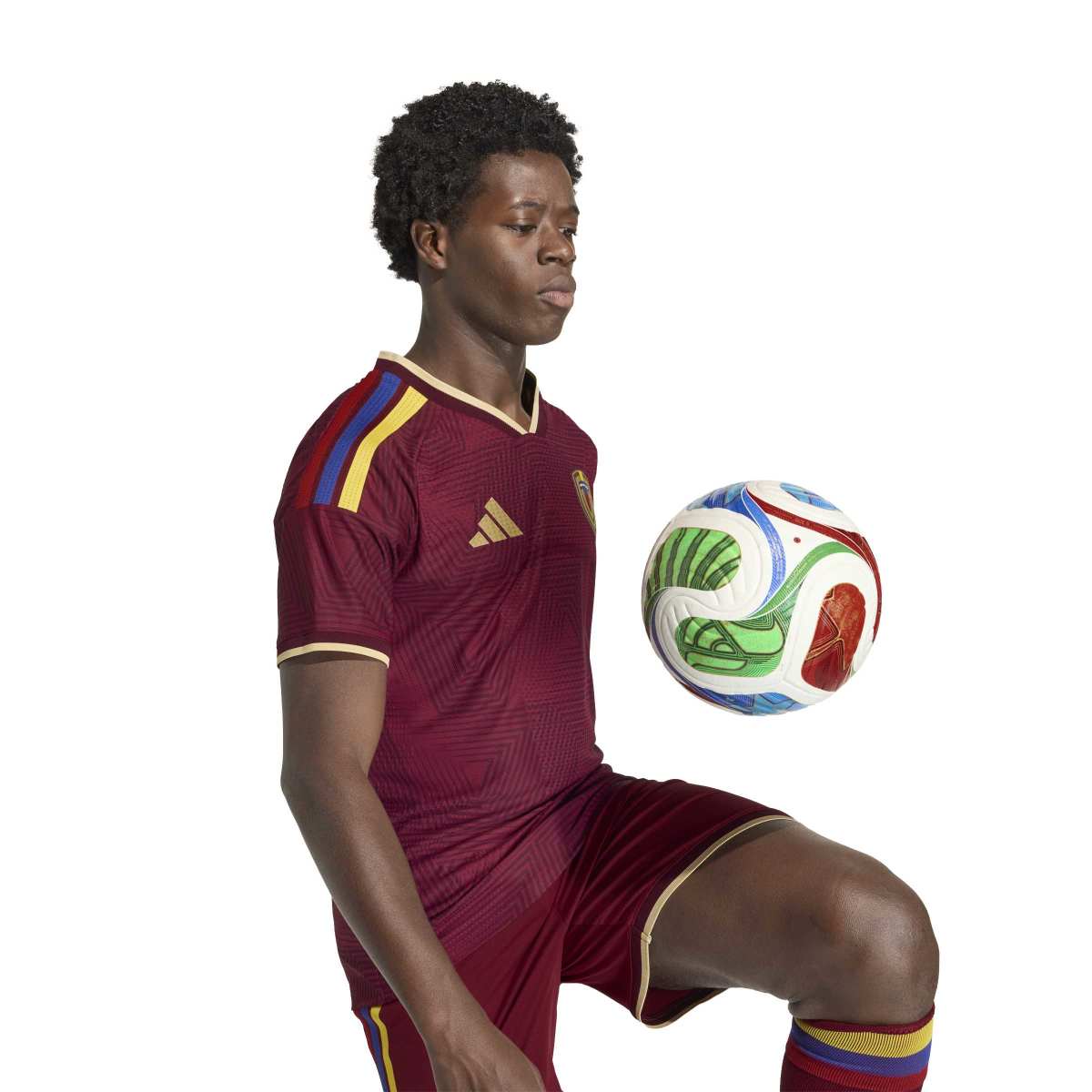 adidas Men's Venezuela 26 Home Authentic Soccer Jersey-5