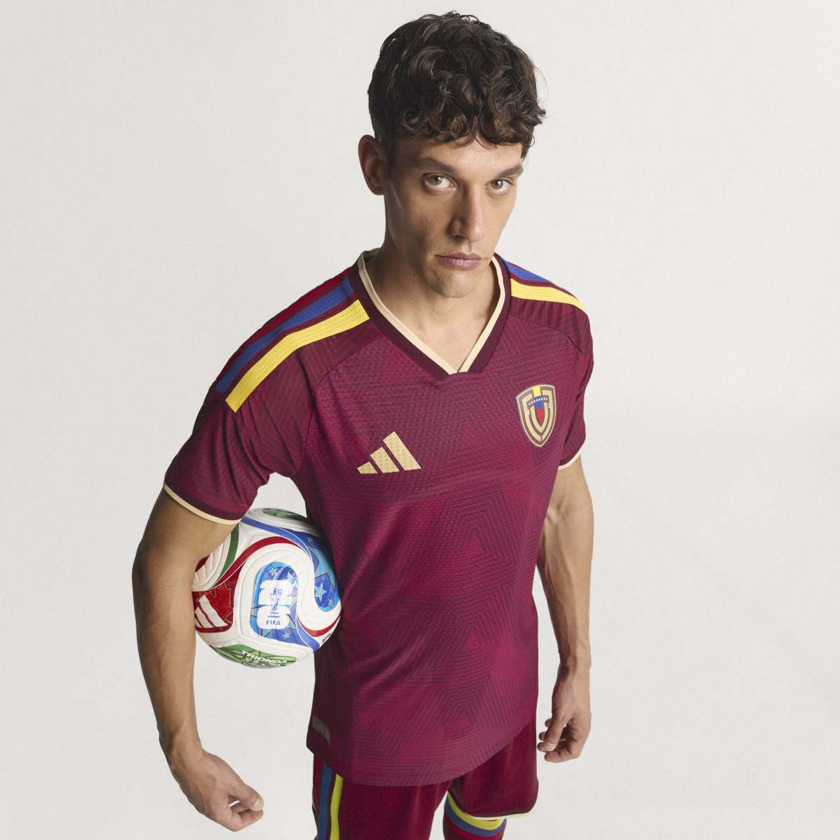 adidas Men's Venezuela 26 Home Authentic Soccer Jersey-7