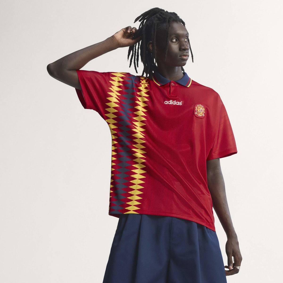 adidas Men's Spain 1994 Home Soccer Jersey-6