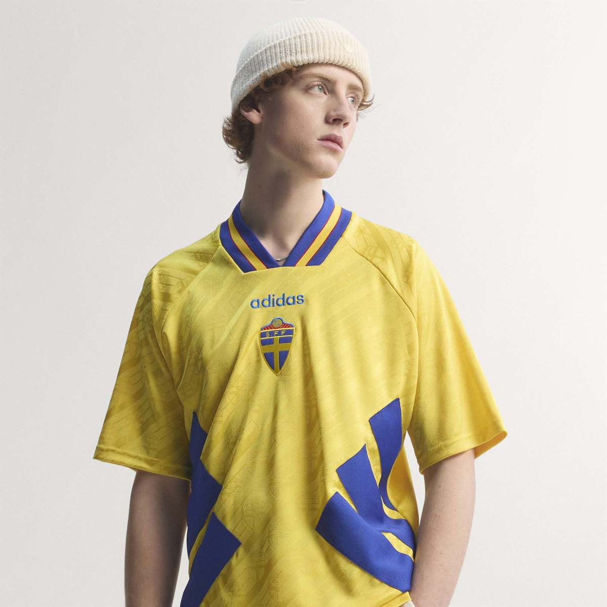 adidas Men's Sweden 1994 Home Soccer Jersey-1