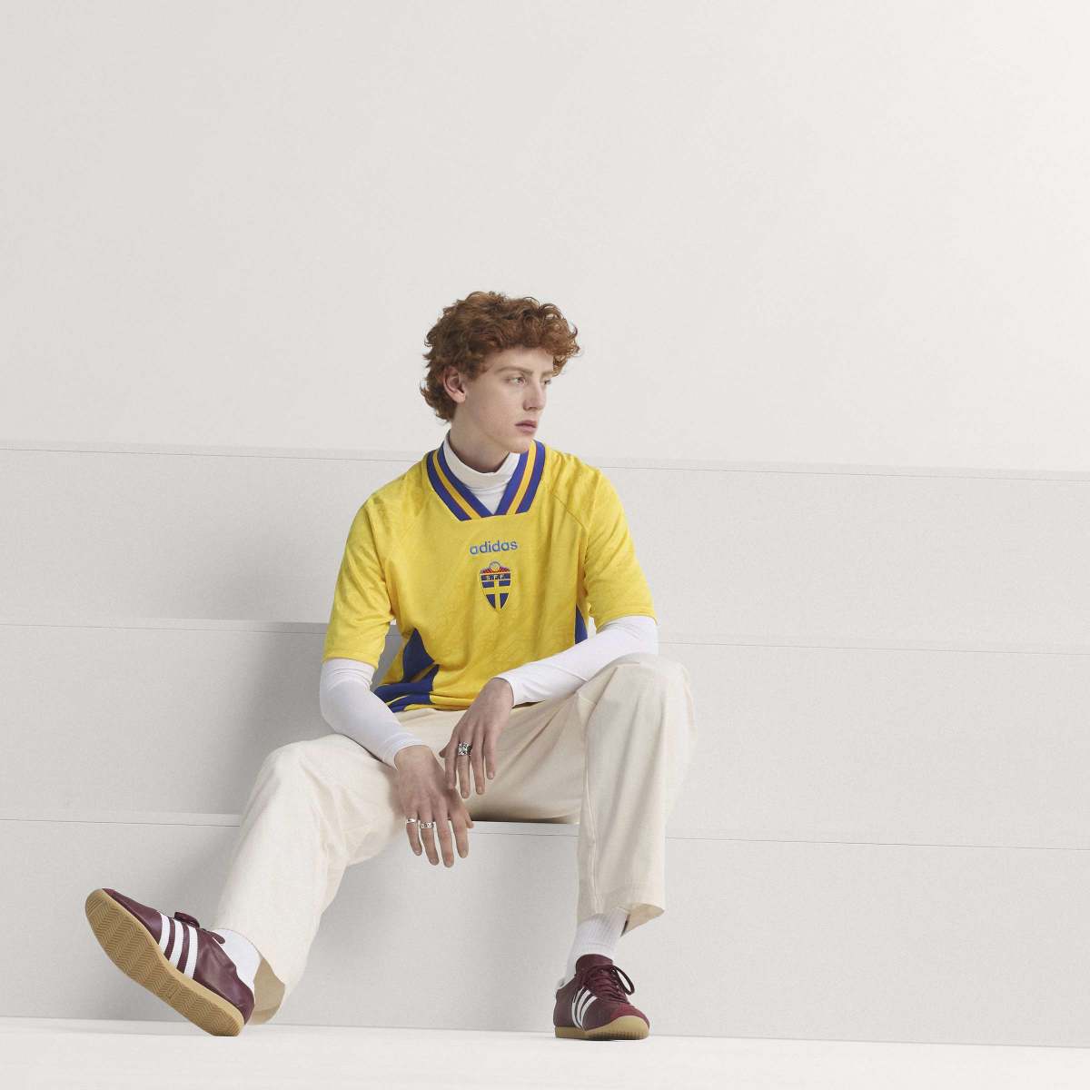adidas Men's Sweden 1994 Home Soccer Jersey-3